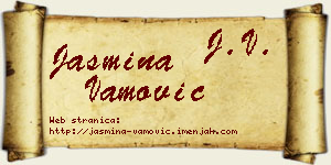 Jasmina Vamović vizit kartica